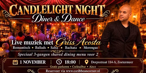 Diner and Dance Candlelight met Griss Acosta — muziek in Zoetermeer