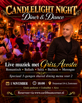 Diner and Dance Candlelight met Griss Ac… — Uitgaan in Zoetermeer